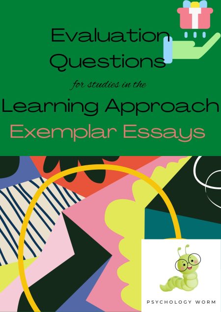 CIE -Evaluation Exemplar Essays for studies in the Learning Approach